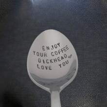 1 pieza, Cuchara de café divertida Regalo del Día de San Valentín para él - Regalo perfecto para aniversario y novio Vuelta al colegio