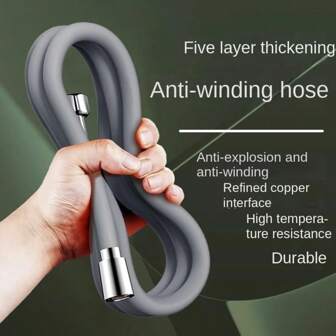 Silicone Shower Head Extension Hose, Universal Flexible Bathroom Shower Wand Tube, Shower Accessories For Bath, Shower And Water Heater