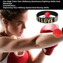 Head-Mounted Boxing Training Kit, 20g, 3 Color Options, Suitable For All Heights, Portable & Perfect For Home Training - Multicolor - View 6