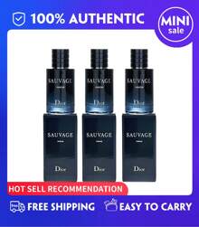 3X Dior Sauvage Parfum Mini Splash  For Men , (10ml/ 0.34 Fl.Oz),Travel Size,[ Perfect For Use On The Road] - Parfum 30ML(10ML*3件) - 查看 1