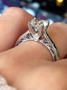 1Pc Teen Charm Cubic Zirconia Rings For Girls For Birthday Gifts For Party Jewelry Daily Decoration - 1# - View 11