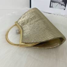 A Small Gold-Embellished Ladies' Bag, A Fashionable Princess Bag With Pleats And A Banquet Handbag