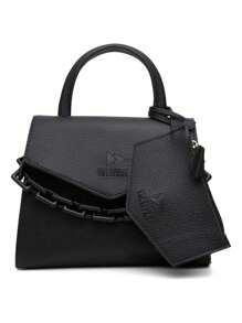 Women's Chain Shoulder And Hand Bag - Black - View 3