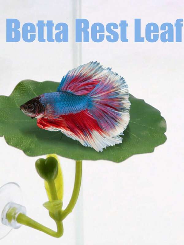 Kampffisch Ruhe-Versteck Lotus Blatt Unterwasser-Simulationsdekor Aquarium Aquascaping Zierelement, das Beste Geschenk für Haustiere, Haustierbedarf