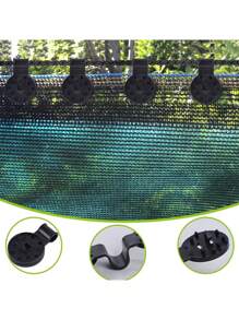 50Pcs Shade Cloth Clips Shade Fabric Clamps Grommets For Net Mesh Cover Sunblock Fabric In Garden Backyard Greenhouse Fixer