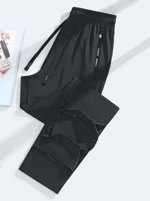 2 pièces Pantalons de sport légers d'été pour femmes, pantalons droits élastiques pour le fitness et le yoga pour les activités extérieures - Multicolore - Voir 2