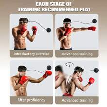 Head-Mounted Boxing Training Kit, 20g, 3 Color Options, Suitable For All Heights, Portable & Perfect For Home Training - Multicolor - View 7