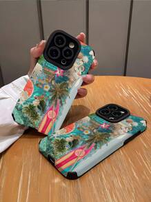 1 件龟壳竖条纹仿皮防震防指纹手机壳，适用于苹果和各种型号防水防摔防刮 - 彩色 - 查看 3