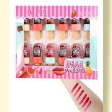 Caja Set 6 Tintas De Paleta Para Labios Larga Duración 6 piezas MEGAN SHOP - Multicolor - Ver 3