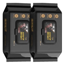 5 包/2 包/1 包汽车内饰清洁湿巾，每包 80 片，多功能汽车仪表板座椅皮革护理增亮湿巾，汽车清洁布