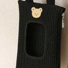 1 件装汽车纸巾盒悬挂式纸巾架卡通婴儿推车湿巾收纳袋 - 彩色 - 查看 10