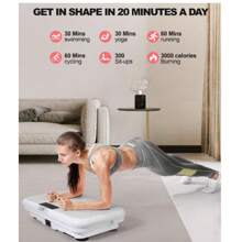 ROTAI Vibration Plate Exercise Machine - Supports Up To 300 Lbs, Home Gym Platform For Lymphatic Drainage And Full Body Health - Includes 2 Fitness Resistance Bands For Enhanced Workouts - Xám - Xem 9