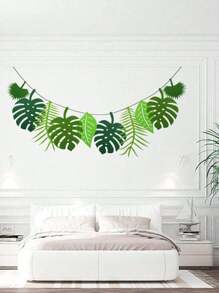 1 tấm banner trang trí lá cọ nhiệt đới Hawaii dài 2,7 mét, trang trí tiệc chủ đề bãi biển và Hawaii mùa hè, banner trang trí sinh nhật chủ đề động vật rừng, phù hợp cho đám cưới, trang trí nhà cửa, tiệc độc thân, kỷ niệm, tiệc bể bơi. - Nhiều màu - Xem 4