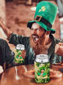 Personalized St. Patrick'S Day Cooler Holder Personalised Cooler Holder Custom Can Bottle Cozy Beverage Foam Cooling Sleeve Personalized Groom Bestman Wedding Drinking Birthday