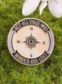 卡通风格指南针图案珐琅胸针徽章胸针包包衣服翻领经典卡通饰品别针，适用于衣服、包包、背包等，适合学校、办公室、衬衫、夹克、圣诞节、万圣节、秋冬季等场合佩戴，适合青少年、青年、男士，休闲、户外、运动、度假、毕业礼物、生日、日常佩戴，趣味可爱，教师节礼物，男士礼物，包包别针 - 彩色 - 查看 2