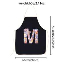 Flower Letter Series Printed Cute Party Party Wedding Polyester Peach Skin Velvet Printed Apron