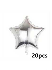 AFYPRTY 10/20pcs 18 Inch Star Aluminum Foil Balloon Helium Balloon Suitable For Birthday Party Balloon Festive Party Room Decoration Supplies Mother's Day Valentine's Day Outdoor Event Planning Decorations, 1pc/5pcs - Multicolor - View 43