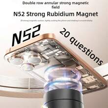 AceMagnetic 360°旋转磁性手机支架，强力吸盘，适用于汽车后视镜及所有光滑表面，2025新款电动真空吸盘手机支架 - 彩色 - 查看 7