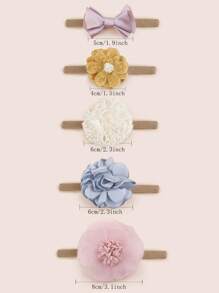 5pcs/Set Cute Butterfly & Floral Decor Hair Clips For Girls Aged 3-14