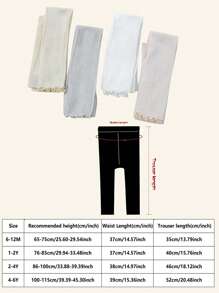 1 Peça de Legging Capri de Cor Sólida e Respirável para Repelir Mosquitos de Verão, Meia-calça com Babados para Primavera/Verão