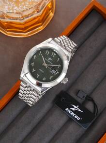 RICECGO RICECGO Watch 1 Steel Band Quartz Calendar Light Luxury Niche Disc Business Men Suitable For Giving Gifts Daily Wear