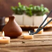 香薰蜡烛工具套装 - 蜡烛剪、烛芯修剪器、蜡烛剪刀、不锈钢家居配件 - 彩色 - 查看 2