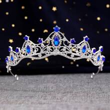 Bride Crown Stylish All-Match Rhinestone Crown, Minimalist High-End Dress Accessory, Photoshoot/Wedding Gown Hair Decor