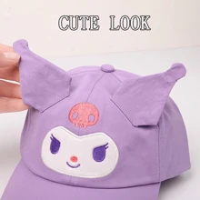 Sanrio Sanrio Licensed Hello Kitty/Kuromi/Cinnamoroll Baseball Cap 2025 - Sun Protection S Hat With Adjustable Strap, Kawaii Anime Back To School Essential (Breathable Mesh Peaked Cap For Toddlers & ) Lightweight Outdoor Hat For S & Women