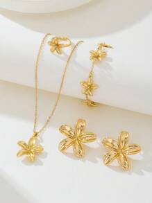 金花首饰套装，适合日常佩戴、生日、母亲节、送给女朋友或女儿的礼物 - 手鍊 - 查看 7