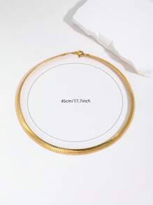 1 Stück 8mm Omega Halskette für Frauen, europäischer & amerikanischer grenzüberschreitender beliebter minimalistischer Stil für Frauen, Alltagshalskette