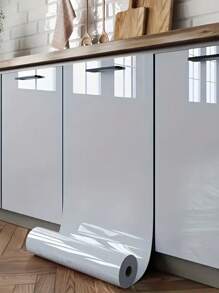 Cuộn nhựa dính màu xám Giấy dán tường tự dính hiệu ứng lấp lánh Bóc và dán Giấy tiếp xúc Vinyl Phim trang trí tường bếp Mặt bàn tủ Miếng dán đồ nội thất chống thấm nước có thể tháo rời - Bụi tím - Xem 7
