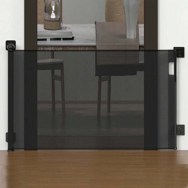 Retractable Pet Gate Extends Up To 70.9" Wide Dog Gate For Stairs Doorways Hallways