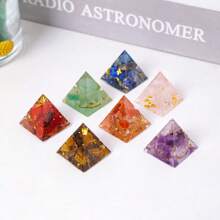 1pc 2cm Natural Crystal Energy Generator Pyramid Reiki Healing Chakra Meditation Tool Room Decor Zodiac - 2cm Epoxy Pyramid - View 6