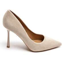 Black Stiletto Heel Pumps – Classic Elegance For Women - Beige - View 2