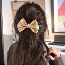 1pc Retro Versatile Bow Hair Clip, Sophisticated Twist Barrette For Women, 2025 New Design