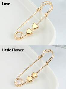 1pc Golden Quilting Pins - Vintage Style Brooch Pin Set, Adjustable Waist Safety Pins For Dresses And Jeans Clothing Decoration - Metal - For Fashion Enthusiasts & Diy Crafters - Perfect Gift For Sewing Lovers