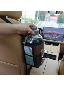 Car Mounted Large Water Cup Bag, Seat Side Hanging Water Bottle Cover, Fixed Seat For Car Use, Tea Cup Holder, Heater Holder, Interior Storage