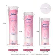 多层高吸收性有机洁面棉圆形图案清洁棉柔软纯净卸妆棉 - 粉色 - 查看 6