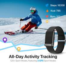 Smart Health Wristband, Multi-Function Health Fitness Tracker, Whoop 4.0, Whoop 5.0 Wristband - Wearable Activity & Fitness Tracker, Smart Health Bracelet,GPS Sport Smart Bracelet, Featuring 3 GPS 120+ Sports Modes, All-Day Continuous Monitoring, Heart Rate Tracking, Improve Sleep,Stress, Step Counter, Wellness, 1 Pack Bands, With Free APP