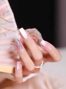 MISS SHAKA 10ml婚礼指甲高密度水晶蓝玻璃珠猫眼凝胶指甲油8色系列2025新款流行美白光疗凝胶白月光指甲油爆款美甲沙龙专用美甲家居DIY指甲设计女士女生美甲用品 - 彩色 - 查看 9