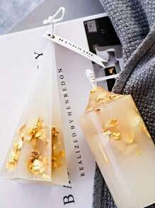 1 Pack Glow-In-The-Dark Golden & Silvery Foil Flakes For Nail Art, Resin Crafts, And Candle Making - Fragrance-Free, 0.07oz Pack