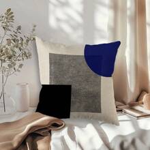 Fundas de almohada decorativas geométricas abstractas de 18x18 pulgadas (45x45 cm), de estilo moderno bohemio en blanco y negro, paquete de 4 unidades, una cara