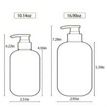 1pc 300ml/500ml Large Capacity Lotion Bottle, Round Shoulder Squeeze Shampoo, Body Wash Refillable Container - Green - View 6