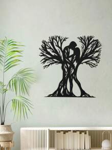 Sculpture murale en métal inspirée du style vintage - design minimaliste élégant, décoration murale amovible pour maison, bureau, salon, chambre à coucher, patio, cuisine, jardin. Idéal pour les collectionneurs d'antiquités, les cadeaux de pendaison de crémaillère et d'anniversaire. Construction, installation facile - 1 pièce Décorations d'obtention du diplôme, décorations de fête, décorations de enterrement de vie de jeune fille, mariage