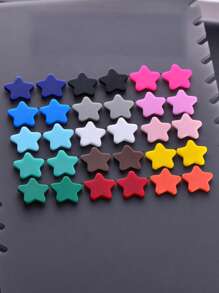 1 Pair Acrylic Frosted Geometric Earrings For Women, High-End Party/Festival Stud Earrings - Round - View 5