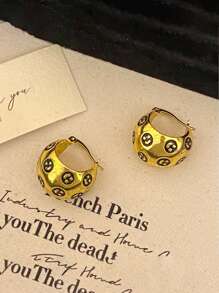1 Pair Vintage Style Earrings, Unique Design High-End Ear Pendant, Retro Elegant Earrings, Fashion Personalized Jewelry For Women