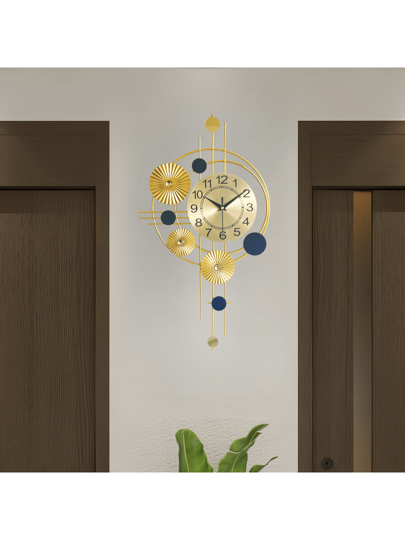 1pc Metal Wand Klok ation, Creative Art Mounted Clock, Moderne Living Room Bedroom Medium Silent No Ticking, Scales Clear Easy To Read, Home ation (21.65*12.01 Inches Birthday Graduation Dormitory Back School Surprise Supplies view 5