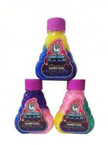 Slime galaxie de couleurs aléatoires - Assortiment de faveurs de fête licorne, slimes colorés, jouets anti-stress, décorations DIY - Pack de fête - Remplissage de sac-cadeau - Kit de slime galaxie arc-en-ciel marbré