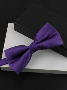 1 pièce Nœud papillon violet pour homme, convient pour le marié, le garçon d'honneur, les hommes d'affaires lors de soirées