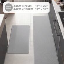 Kitchen Rugs Anti Fatigue Mats For Floor Cushioned Runner Rug Non Skid Comfort Foam Standing Mat For Office, Sink - WNT-灰 - 查看 6